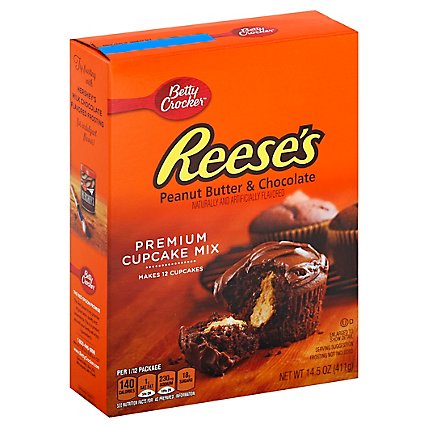 Betty Crocker Reeses Peanut Butter & Chocolate Cupcake Mix - 14.5 Oz - Image 1