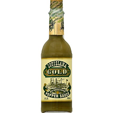 La. Gold Green Pepper Sauce - 5 Oz - Image 2