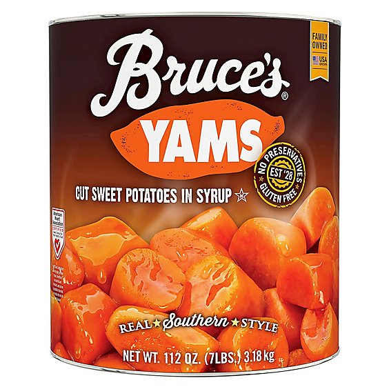 Bruces Yams Cut Sweet Potatoes Real Southern Style - 7 Lb