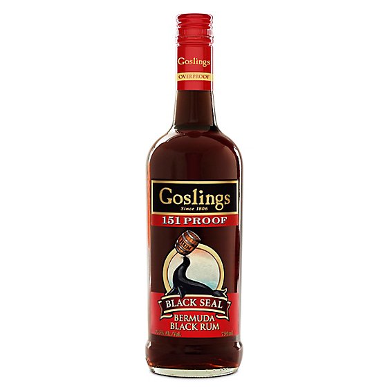 Goslings Black Seal Rum Dark 151 - 750 Ml