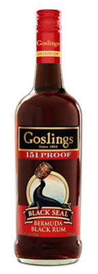 Goslings Black Seal Rum Dark 151 - 750 Ml