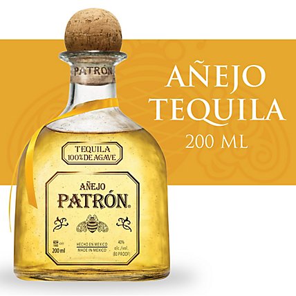 Patron Tequila Anejo - 200 Ml - Image 1