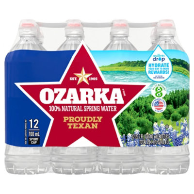 Ozarka 100% Natural Spring Water Plastic Bottle Sports Cap - 12-23.7 Fl. Oz. - Image 2