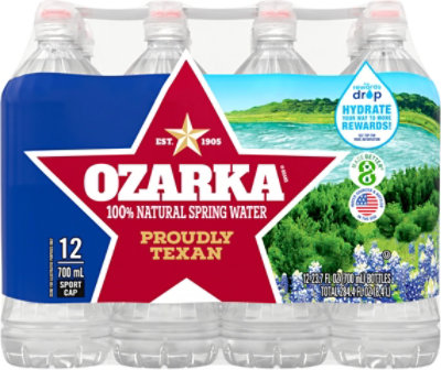 Ozarka 100% Natural Spring Water Plastic Bottle Sports Cap - 12-23.7 Fl. Oz. - Image 5