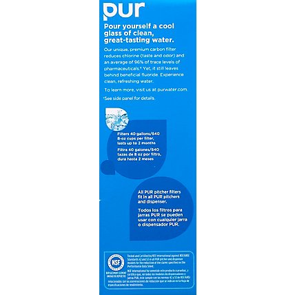 Pur Water Filtration Systems Pitcher Refill - Each - Image 3