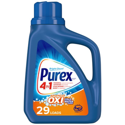 Purex 4 In 1 Plus OXI Liquid Laundry Detergent 29 Loads - 43.5 Fl. Oz. - Image 1