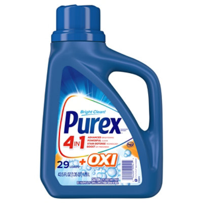 Purex 4 In 1 Plus OXI Liquid Laundry Detergent 29 Loads - 43.5 Fl. Oz.
