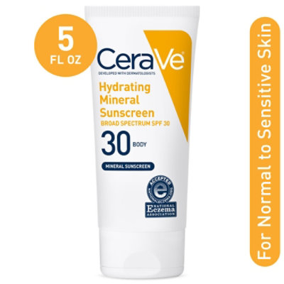 CeraVe Hydrating SPF 30 Mineral Sunscreen - 5 Oz - Image 2