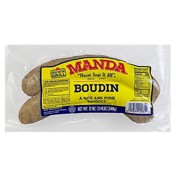 Manda Boudin Sausage - 12 Oz