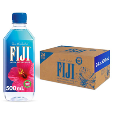 FIJI Natural Artesian Bottled Water 24 Count Singles -16.9 Fl. Oz. - Image 1