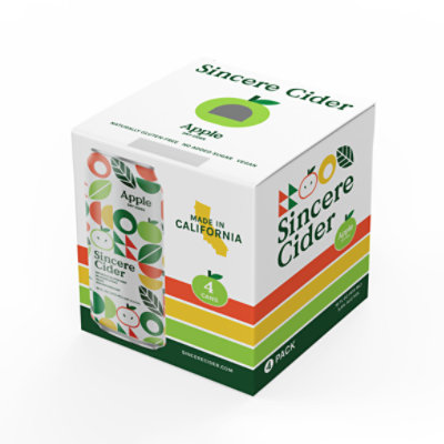 Sincere Dry Apple Cider Can - 4 - 16 Fl. Oz. - Image 1