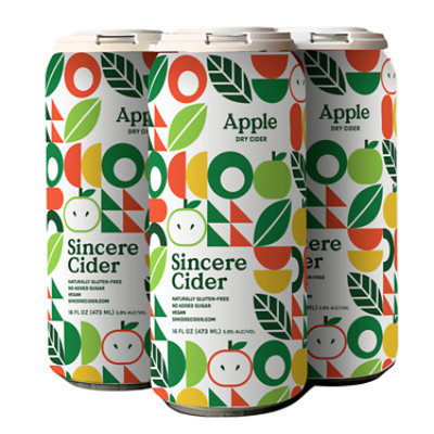 Sincere Dry Apple Cider Can - 4 - 16 Fl. Oz. - Image 2