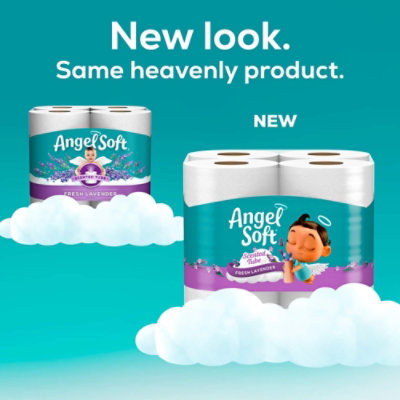 Angel Soft Lavender Scented 8 Mega Roll Bath Tissue - Each  - Image 3