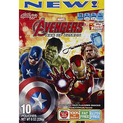 Kelloggs Fruit Snacks Marvel Rotational Avengers - 8 Oz - Image 1