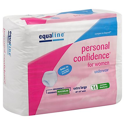 Equal Protect Undrwr Wmn Xlg - 14 Count - Image 1