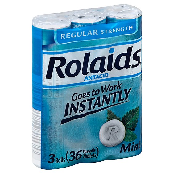 Rolaids Reg Str Mint Tabs - 36 Count