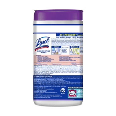 Lysol Multi Surface Early Morning Breeze Disinfectant Wipes - 80 Count - Image 3