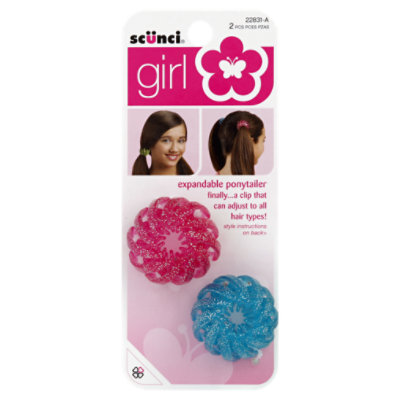 Scunci Ponytailer Expnd Gltr - 2 Count - Image 1