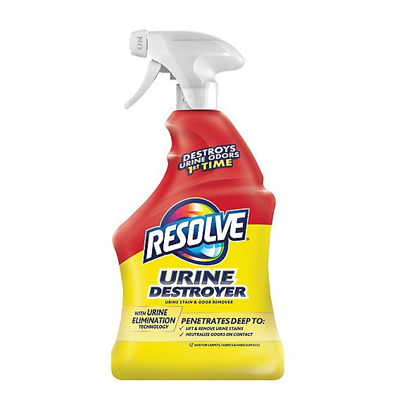 Resolve Urine Destroyer Pet Urine Stain and Odor Remover Spray - 32 Oz