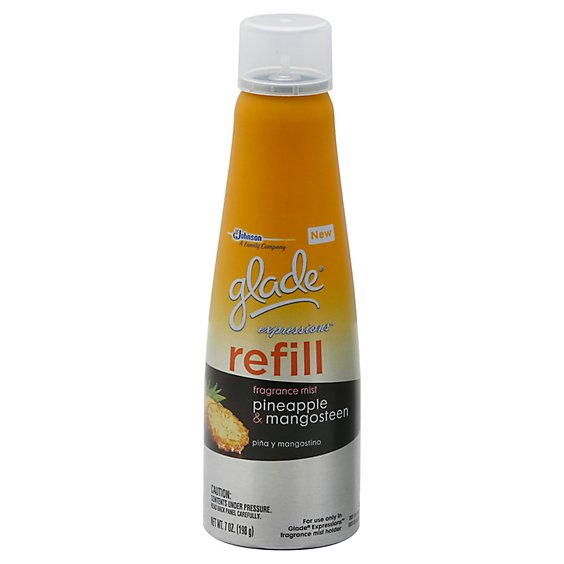 Glade Exprssns Frag Mist Refill Pineapple And Mangosteen - 7 Oz