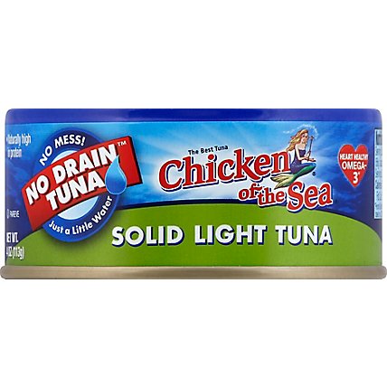 Chicken Of The Sea No Drain Solid Light Tuna - 4 Oz - Image 2