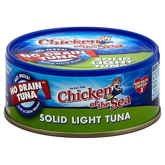 Chicken Of The Sea No Drain Solid Light Tuna - 4 Oz