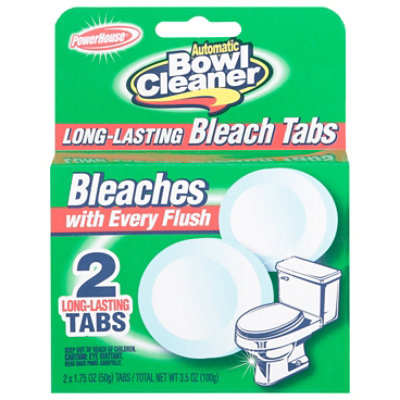 PowerHouse Automatic Bowl Cleaner Long-Lasting Bleach Tabs - 2 Count - Image 3