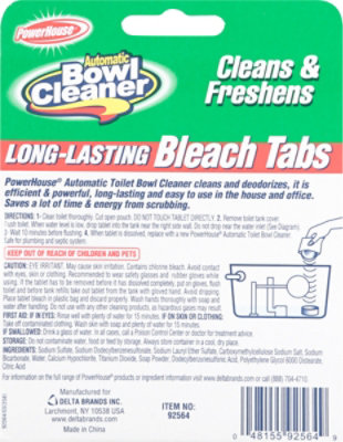 PowerHouse Automatic Bowl Cleaner Long-Lasting Bleach Tabs - 2 Count - Image 5