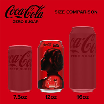 Coca-Cola Zero Sugar Soda Cans - 6-12 Fl. Oz. - Image 3