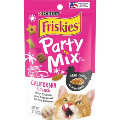 Purina Friskies Party Mix California Crunch Cat Treats - 2.1 Oz - Image 1