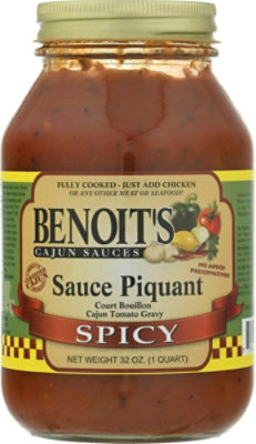 Benoits Cajun Sauce Spicy - 32 Oz - Image 2