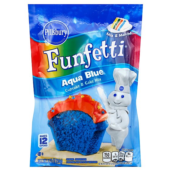 Pillsbury Funfetti Blue Cake Mix Pouch - Each