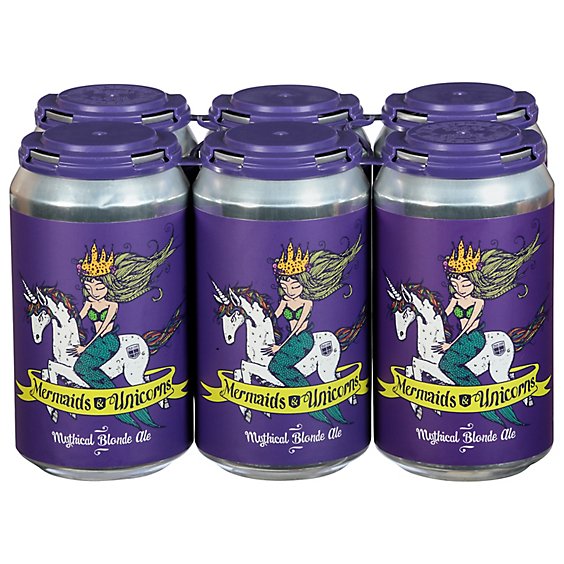 True Vine Mermaids & Unicorns Blonde Ale In Cans - 6-12 Fl. Oz.