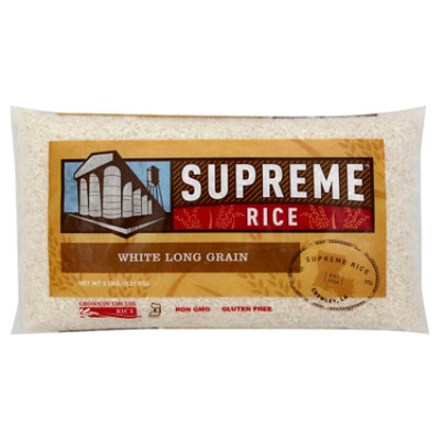 Louisiana Rice Mill Supreme White Rice, Long Grain, 50 lbs