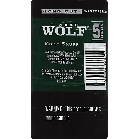 Timber Wolf Wintergreen Long Cut - Each