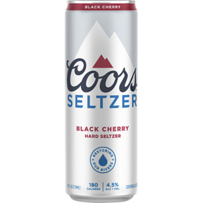 Coors Hard Seltzer Blk Cherry Hard Seltzer Hard Seltzer 4.5% ABV Can - 24 Fl. Oz.