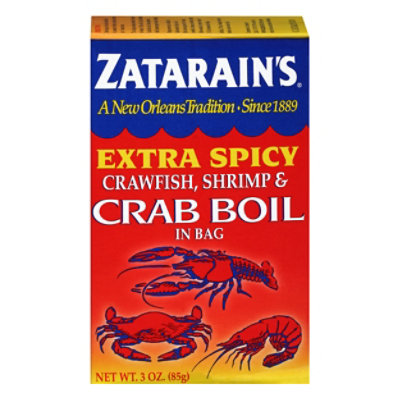 Zatarains Crawfish Shrimp & Crab Boil Extra Spicy In Bag 3 Oz Safeway