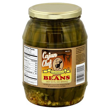 Cajun Chef Spicy Green Beans - 32 Oz