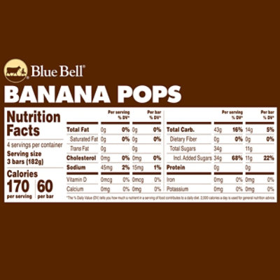 Blue Bell Banana Pops - 24 Fl. Oz. - Image 6