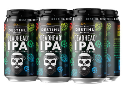 Destihl Deadhead West Coast IPA Beer Cans - 6-12 Fl. Oz. - Image 1