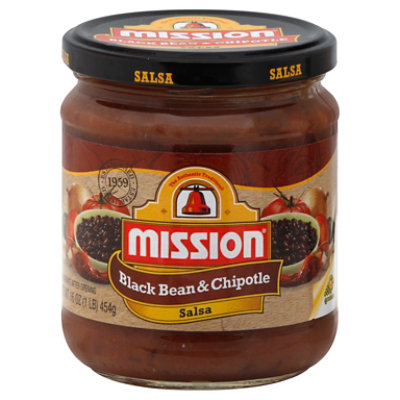 Mission Black Bean And Chipotle Salsa 16 Oz Albertsons