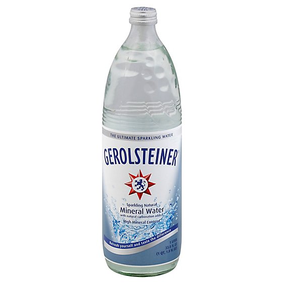 Gerolsteiner Sparkling Mineral Water - 33.8 Fl. Oz.