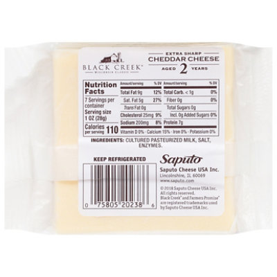 Black Creek White Cheddar Sharp Cheese - 7 Oz - Image 4