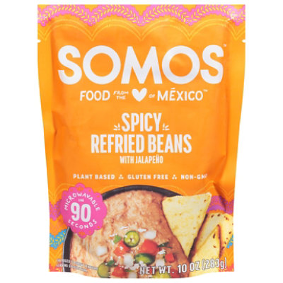 Somos Refried Beans Spicy - 10 Oz
