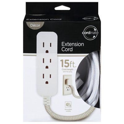 Cordinate 15 Feet Extension Cord - Each - Image 3