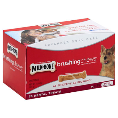 Milk bone 2025 brushing chews mini