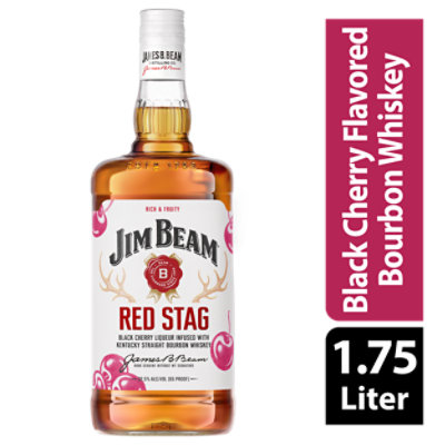 Jim Beam Red Stag Black Cherry - 1.75 Liter - Image 1