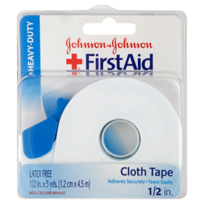 Johnson & Johnson Cloth First Aid 0.5 Inch Tape 5 Yard Vons
