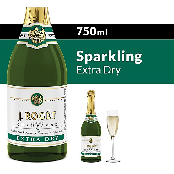 J. Roget American Champagne Extra Dry White Sparkling Wine - 750 Ml
