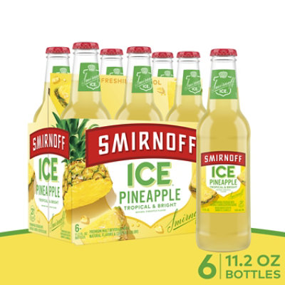 Smirnoff Ice Pineapple Spiked Seltze 4.5% ABV In Bottles - 6-11.2 Oz - Image 1